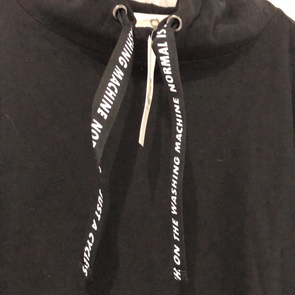 Dubgee by Whoopi sweatshirt “Normal is just a cycle” M. Black sweatshirt hoodie - Picture 6 of 8